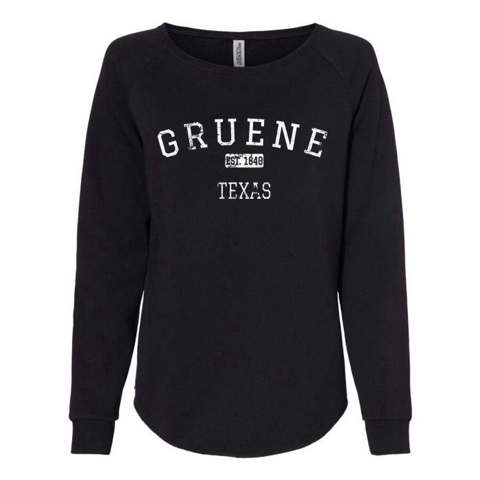 Gruene Texas TX Vintage Womens California Wash Sweatshirt