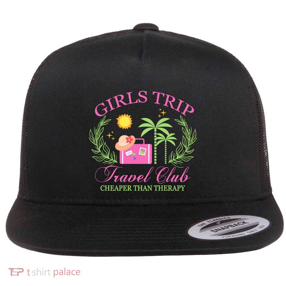 Girl Trip Travel Club Matching Team Vacation Flatbill Hat