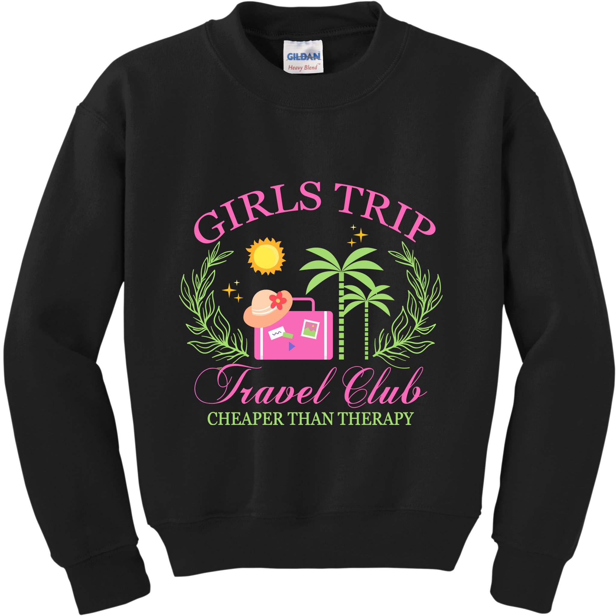 Girl Trip Travel Club Matching Team Vacation Kids Sweatshirt