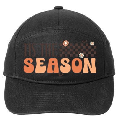 Groovy Tis The Season Halloween For Women Gift 7-Panel Snapback Hat