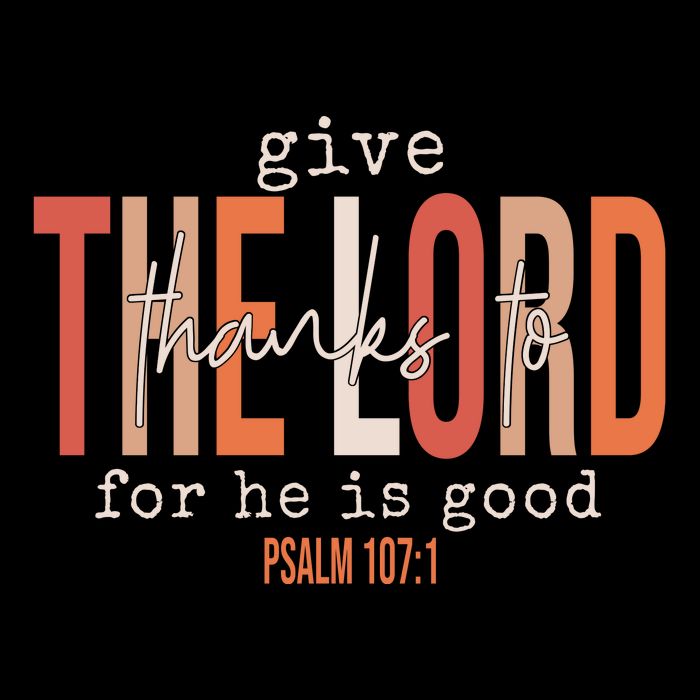 Give Thanks To The Lord For He Is Good Thanksgiving Christian 16 in Basic Backpack