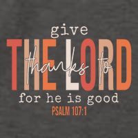 Give Thanks To The Lord For He Is Good Thanksgiving Christian Vector Backpack