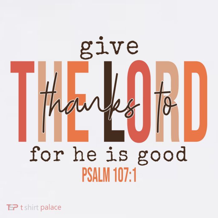 Give Thanks To The Lord For He Is Good Thanksgiving Christian Short Acrylic Beanie