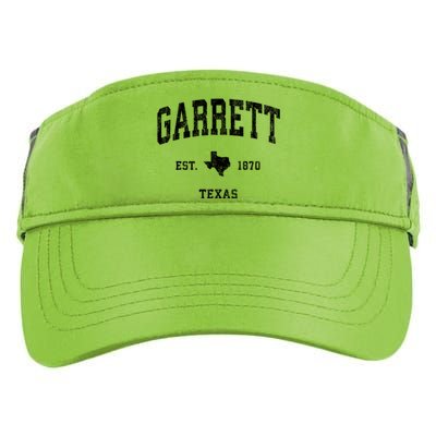 Garrett Texas Tx Vintage Athletic Sports Adult Drive Performance Visor