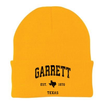 Garrett Texas Tx Vintage Athletic Sports Knit Cap Winter Beanie