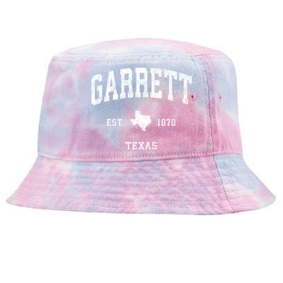 Garrett Texas Tx Vintage Athletic Sports Tie-Dyed Bucket Hat