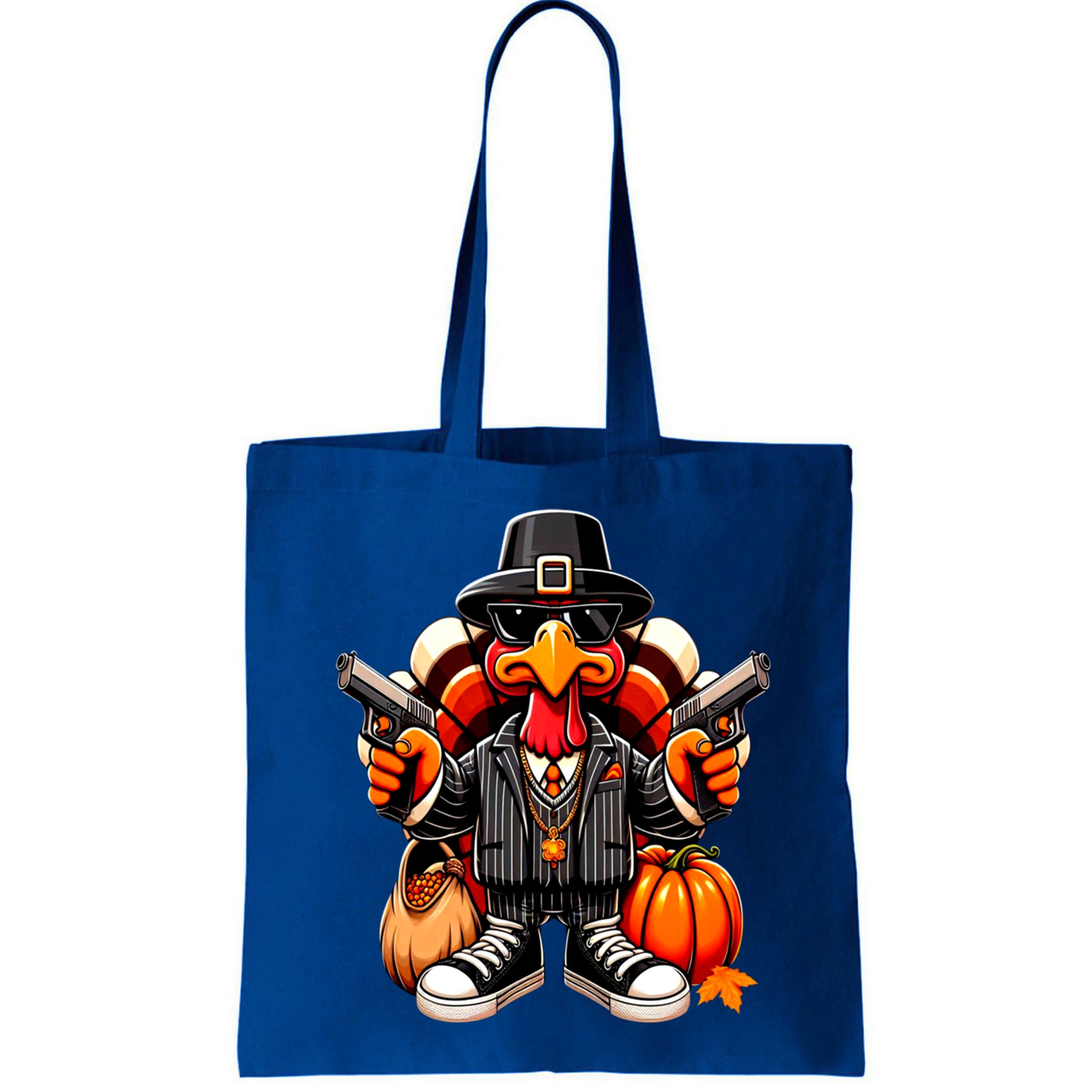 Gangster Thug Thanksgiving Turkey Gun Unhappy Angry Turkey Cool Gift Bag