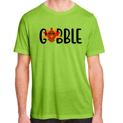 Gobble Turkey Thanksgiving Adult ChromaSoft Performance T-Shirt