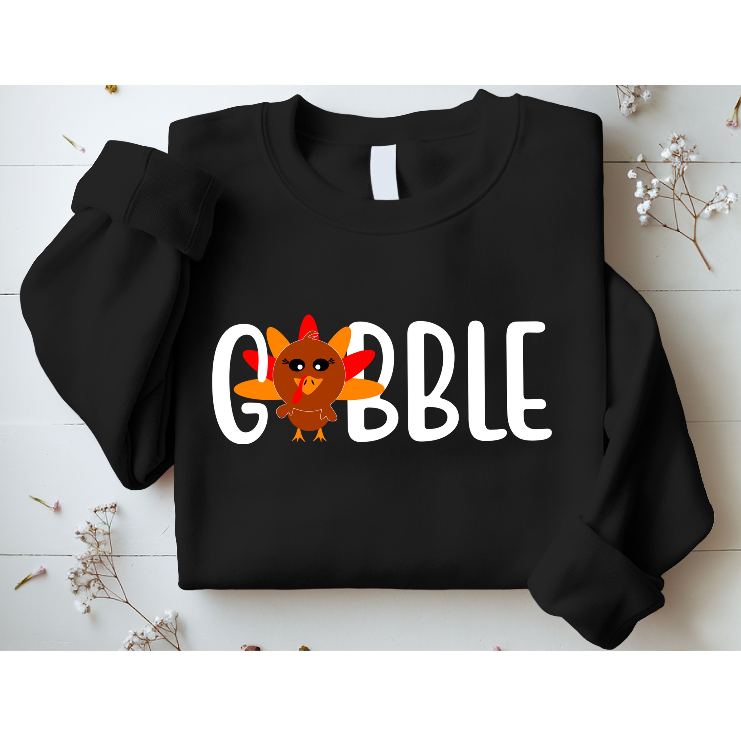 Gobble Turkey Thanksgiving Sweatshirt