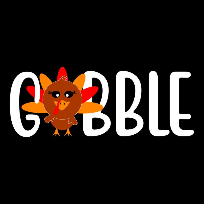 Gobble Turkey Thanksgiving 7-Panel Snapback Hat