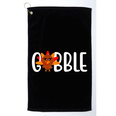 Gobble Turkey Thanksgiving Golf Towel