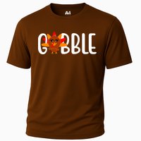 Gobble Turkey Thanksgiving Cooling Performance Crew T-Shirt