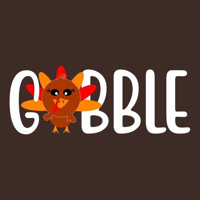 Gobble Turkey Thanksgiving Poster