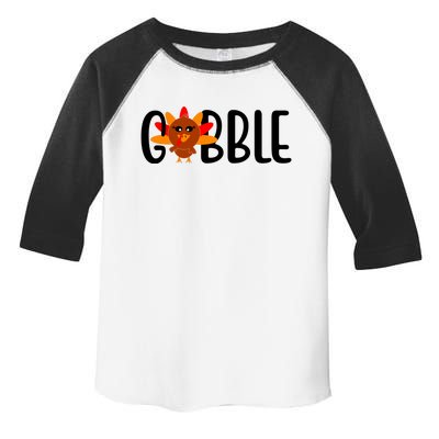 Gobble Turkey Thanksgiving Toddler Fine Jersey T-Shirt