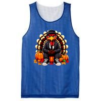 Gangster Thug Thanksgiving Turkey Unhappy Angry Turkey Funny Gift Mesh Reversible Basketball Jersey Tank