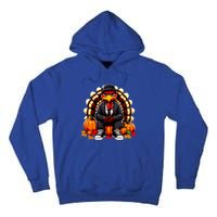 Gangster Thug Thanksgiving Turkey Unhappy Angry Turkey Funny Gift Tall Hoodie