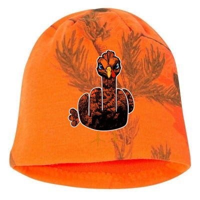 Grumpy Thanksgiving Turkey Kati - Camo Knit Beanie