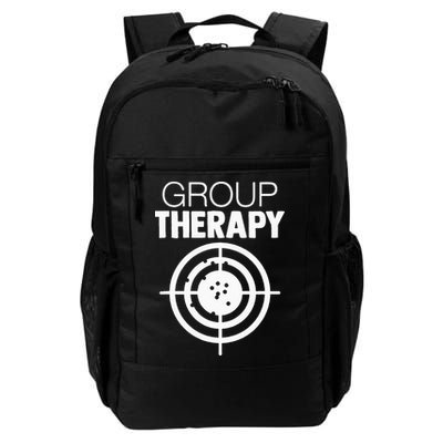 Group Therapy Target Practice Shooting Range Humor Gun Lover Backpack