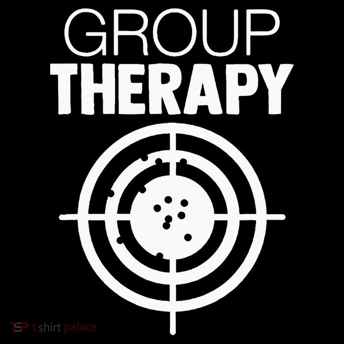 Group Therapy Target Practice Shooting Range Humor Gun Lover Sustainable Bucket Hat