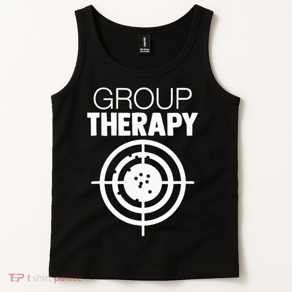 Group Therapy Target Practice Shooting Range Humor Gun Lover Tank Top
