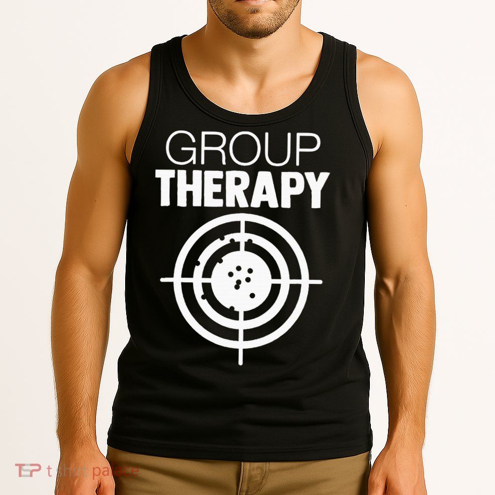 Group Therapy Target Practice Shooting Range Humor Gun Lover Tank Top