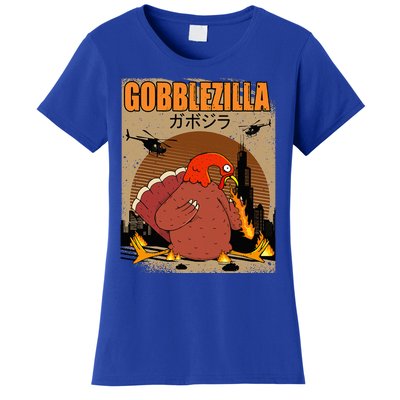 Gobblezilla Turkey Thanksgiving Women's T-Shirt