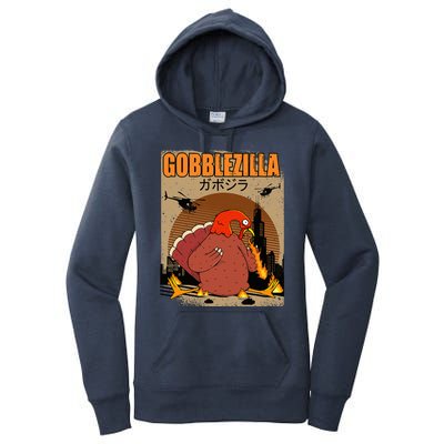 Gobblezilla Turkey Thanksgiving Women's Pullover Hoodie