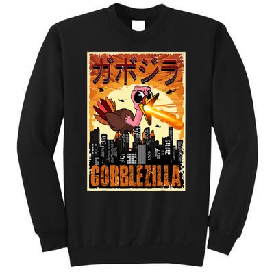 Gobblezilla Turkey Thanksgiving Sweatshirt