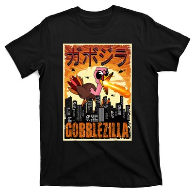 Gobblezilla Turkey Thanksgiving T-Shirt