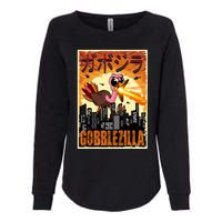 Gobblezilla Turkey Thanksgiving Womens California Wash Sweatshirt