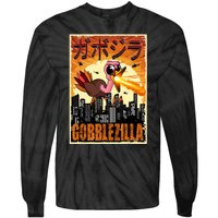 Gobblezilla Turkey Thanksgiving Tie-Dye Long Sleeve Shirt