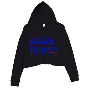 Give Them That Hawk Tush 24 Spit On That Thang Crop Fleece Hoodie