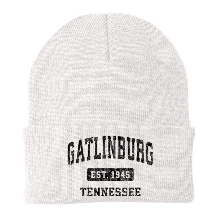 Gatlinburg Tennessee Tn Vintage Established Sports Design Knit Cap Winter Beanie