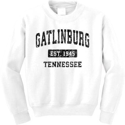 Gatlinburg Tennessee Tn Vintage Established Sports Design Kids Sweatshirt