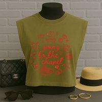Going To The Chapel Las Vegas Theme Garment-Dyed Women's Muscle Tee