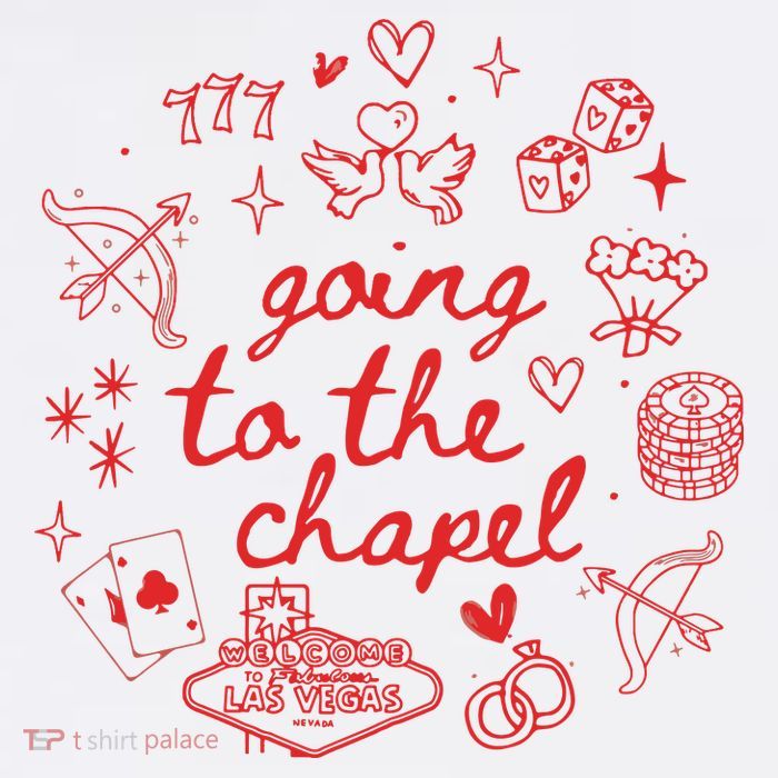 Going To The Chapel Las Vegas Theme Tall T-Shirt