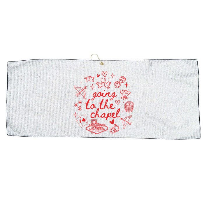 Going To The Chapel Las Vegas Theme Large Microfiber Waffle Golf Towel