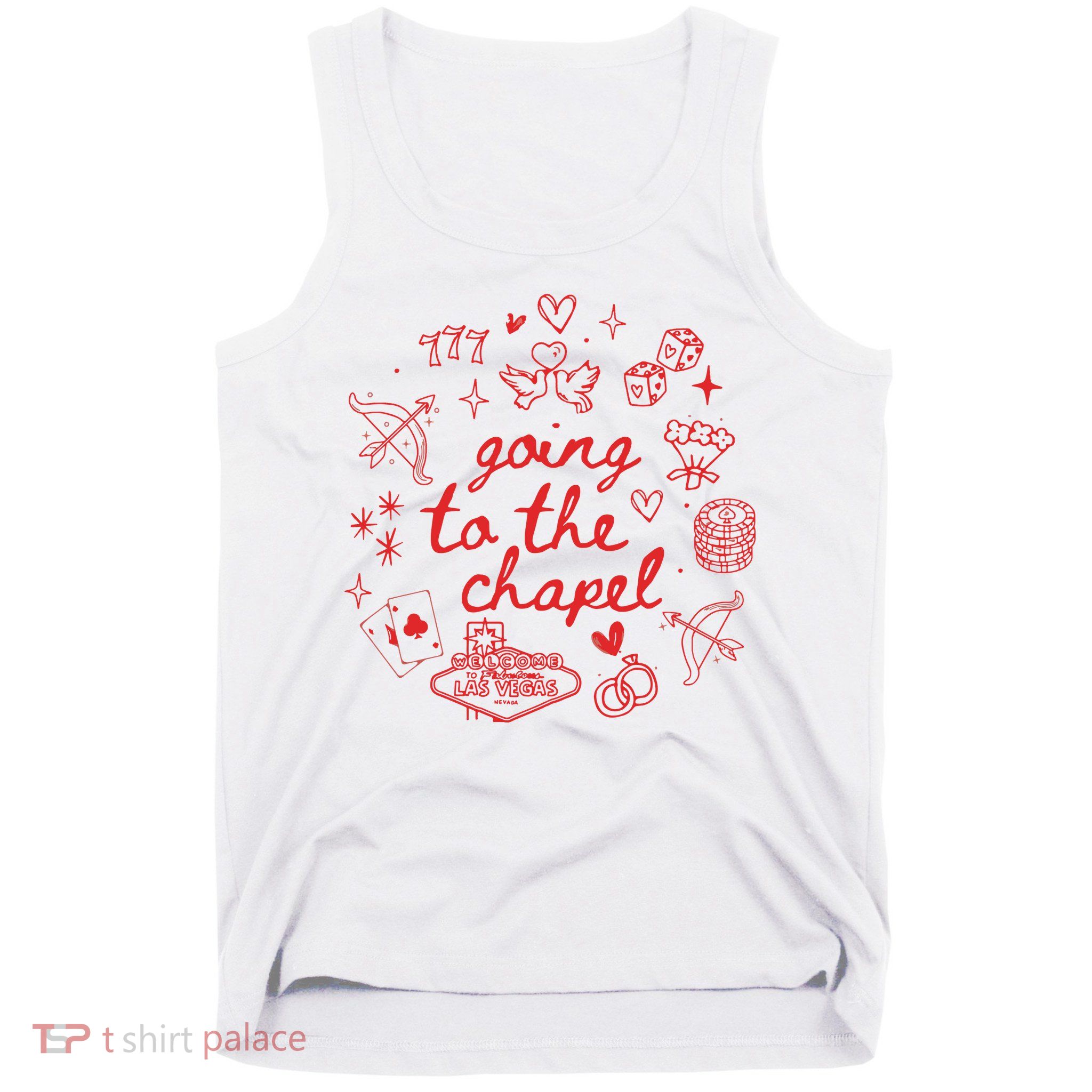 Going To The Chapel Las Vegas Theme Tank Top