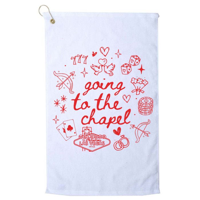 Going To The Chapel Las Vegas Theme Golf Towel