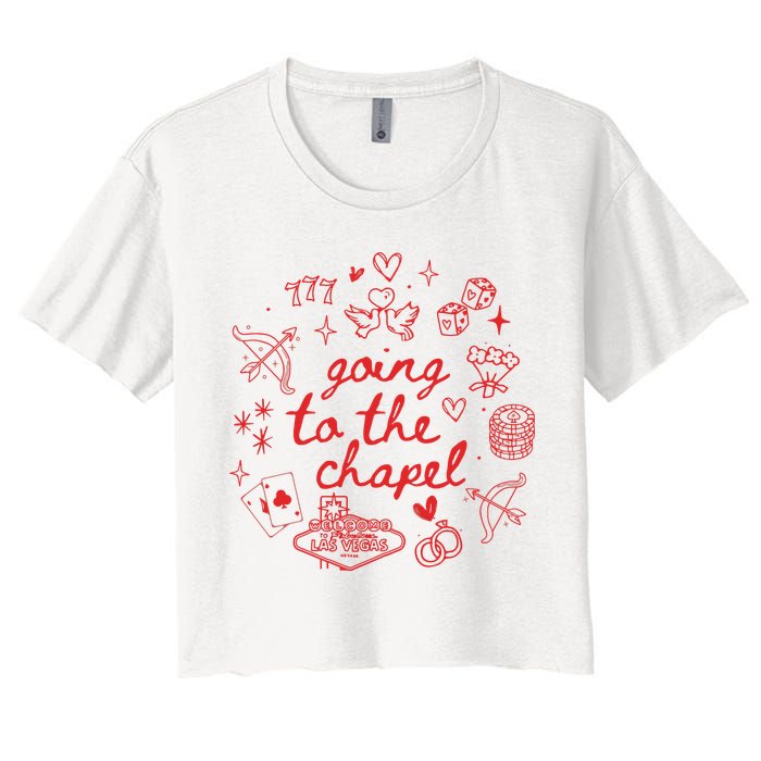 Going To The Chapel Las Vegas Theme Crop Top