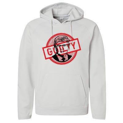 Guilty Trump Trump Found Guilty Performance Fleece Hoodie