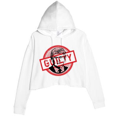 Guilty Trump Trump Found Guilty Crop Fleece Hoodie