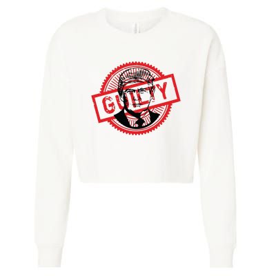 Guilty Trump Trump Found Guilty Cropped Pullover Crew