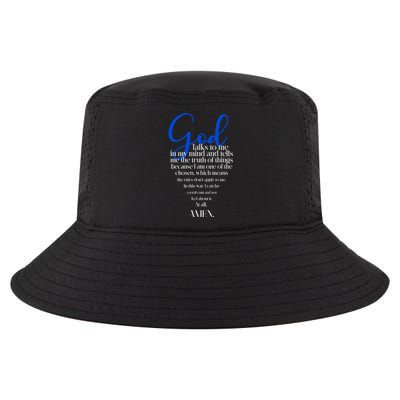 God Talks To Me Amen Funny Christian Cool Comfort Performance Bucket Hat