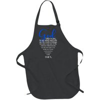 God Talks To Me Amen Funny Christian Full-Length Apron With Pockets