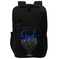 God Talks To Me Amen Funny Christian Impact Tech Backpack