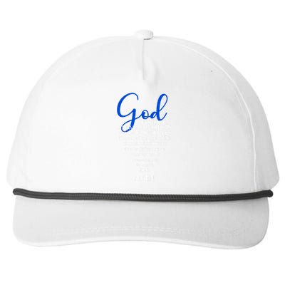 God Talks To Me Amen Funny Christian Snapback Five-Panel Rope Hat