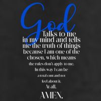 God Talks To Me Amen Funny Christian 11oz C Handle Ceramic Mug