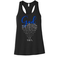 God Talks To Me Amen Funny Christian Women's Racerback Tank