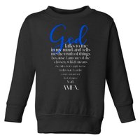 God Talks To Me Amen Funny Christian Toddler Sweatshirt